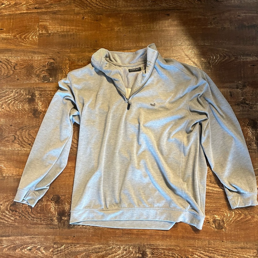 Gray Southern Marsh Quarter zip